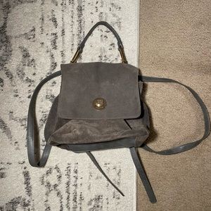 Forever 21 Gray Suede Backpack